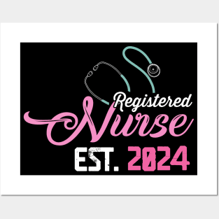 Registered Nurse est. 2024 Posters and Art